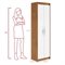 Armário Multiuso Sapateira 2 Portas Davi Amêndoa Clean/Branco