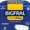Fralda Geriátrica Bigfral Derma Plus Noturna Tamanho M - 8 Pacotes com 8 Fraldas - Total 64 Tiras