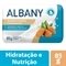 Sabonete Albany Feminino Hidratação Intensiva Amêndoa Doce e Proteína do Leite 85g Embalagem com 12 Unidades