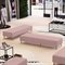 Kit 2 Puffs Decorativo Bali W01 Espuma Linho Rosa Lyam Decor