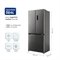 Geladeira Multidoor Frost Free Hq Inverter 564 Litros Airflow Cooling Flex Zone Inox Hq-564Mtdffs