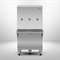 Bebedouro Industrial Frisbel Coluna 3 Torneiras Natural E Gelada 100 Litros Inox Ra10