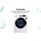 Máquina de Lavar Roupas 11kg Samsung WW11K, WW11K6800AW, Porta Crystal Blue com Ecobubble, Branca, 110V