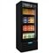 Refrigerador Vertical Metalfrio 509 Litros VF55AH | Dupla Ação, Porta de Vidro, Preto, 110V