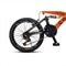 Bicicleta Infantil Colli GPS20 | Aro 20, 21 Marchas, Tamanho Quadro 14, Aço Carbono, Dupla  Suspensão, Laranja