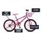 Bicicleta Infantil Colli July | Aro 20,Tamanho Quadro 12,Aço Carbono, Freios V-Brake, Com Cesto, Rosa Neon