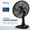 Ventilador de Mesa Mondial VSP-30-B Super Power | com 3 Velocidades, Modo Silencioso, Preto, 110V