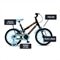 Bicicleta Infantil Colli Dinos Aro 16,Tamanho Quadro 12, Freios V-Brake, Preto/Azul