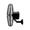 Ventilador de Parede Ventisol Steel Comercial 50cm, Ajuste Fino de Velocidade, 6 Pás, Preto, Bivolt
