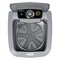 Máquina de Lavar Roupas 20,5Kg  Newmaq Semi-Automática | 9 Programas, Turbilhonamento Vertical, Cinza, 110V