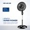 Ventilador de Coluna Mondial VSP-40C Super Power | com 3 Velocidades, Modo Silencioso, Preto/Prata, 110V