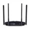 Roteador Wireless Mercusys AX1800 MR70X | 1775mbps, Dualband, 3 Portas LAN, 4 Antenas, Preto