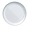 Conjunto de Pratos Rasos Nadir | Vidro Branco Opaline Blanc 12 peças