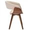 Kit 04 Cadeiras Decorativas para Escritorio Recepcao Ohana Fixa Linho Bege G56 - Gran Belo