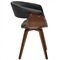Kit 03 Cadeiras Decorativas para Escritorio Recepcao Ohana Fixa PU Sintetico Preto G56 - Gran Belo