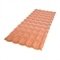 Telha PVC Plan Afort Cerâmica/Terracota 2,42 x 0,88m 6 Ondas