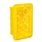 Caixa de Luz Embutir Legrand 4x2, Amarela - Embalagem com 32 Unidades
