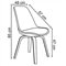 Kit 6 Cadeiras Decorativas Sala e Escritório SoftLine PU Sintético Cinza G56 - Gran Belo