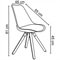 Kit 6 Cadeiras Decorativas Sala e Escritório Neo (PP) Preta G56 - Gran Belo