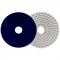 Disco Flexível Diamantado Norton Brilho D'Água | 100mm 4 Passos G050 Azul - Embalagem com 10 Unidades