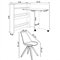 Conjunto Escrivaninha Ariana Dobrável Multifuncional e 1 Cadeira Neo Branca G46 G56 - Gran Belo