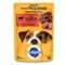 Ração Úmida para Cachorro Pedigree Premium Adulto Raças Pequenas Sachê Carne 100g - Embalagem com 18 Unidades