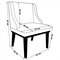 Cadeira Decorativa Sala de Jantar Base Fixa de Madeira Firenze PU Bege/Castanho G19 - Gran Belo
