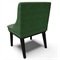 Cadeira Decorativa Sala de Jantar Base Fixa de Madeira Firenze Suede Verde Esmeralda/Preto
