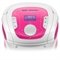 OLD Caixa De Som Multilaser Boombox Bluetooth Som 5 Em 1 Rosa E Branca -