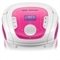 OLD Caixa De Som Multilaser Boombox Bluetooth Som 5 Em 1 Rosa E Branca -