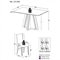 Conjunto Mesa de Jantar 136 cm com 4 cadeiras Denver Multimoveis EX1006 Madeirado/Off White/Mascavo