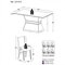 Conjunto Mesa de Jantar 160 cm com 6 cadeiras Oslo Multimoveis EX1010 Madeirado/Off White/Castor