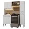 Armario De Cozinha Compacta 156 Cm Branco Emilly Madesa 02