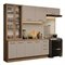 Cozinha Completa Agata 7 Portas 3 Gavetas Mdp 270Cm Creme Rustic Com Tampo