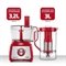 Multiprocessador De Alimentos Mondial Mpn-01-R 5 Em 1 2 Velocidades 1000W Vermelho 220V
