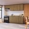 Armário De Cozinha Completa Cb1409 8 Portas 3 Gavetas Mdf 260Cm Marrom