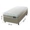 Cama Box Solteiro Colchão D45 Com Pillow Top Hellen Strong 88X188x62cm Bege - Suporta Até 150Kg Por Bege