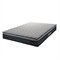 Colchão Casal Espuma D45 Pillow Top Strong 138X188x24cm Cinza/Branco Hellen+Suporta Até 150Kg Cinza