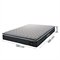 Colchão Casal Espuma D45 Pillow Top Strong 138X188x24cm Cinza/Branco Hellen+Suporta Até 150Kg Cinza