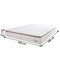 Colchão Queen Molas Ensacadas City Pillow Top Branco Bege Hellen