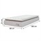 Cama Box Colchão Solteiro Molas Ensacadas City Pillow Top 88X188x61cm Linho Branco / Bege Hellen