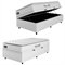 Cama Box Baú Solteiro Colchão Espuma D33 Pillow Top