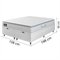 Cama Box Baú Casal Queen Colchão Espuma D33 Pillow Top New Millenium 158X188x60cm Branco Hellen
