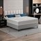 Cama Box Baú Casal Molas Ensacadas Pillow Top 138X188x66cm Martino Cinza Umaflex Cinza