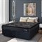 Cama Box Bau Casal Queen Colchao Com Molas Ensacadas City Pillow Top 158x198x64cm Preto Hellen Preto