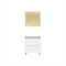 Cozinha Modulada Rainha Cz424 3 Portas 1 Gaveta Mdf 80Cm Branca E Nature