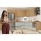 Cozinha Modulada Rainha Cz424 3 Portas 1 Gaveta Mdf 80Cm Branca E Nature