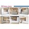 Cozinha Modulada Rainha Cz424 3 Portas 1 Gaveta Mdf 80Cm Branca E Nature