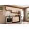 Cozinha Alpha C4p179 4 Peças 3 Portas 2 Gavetas Mdf 120Cm Freijó Off White