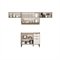Cozinha Alpha C4p179 4 Peças 3 Portas 2 Gavetas Mdf 120Cm Freijó Off White
